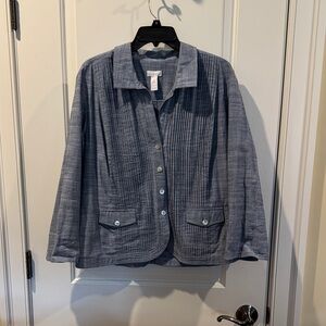 Chico's Blue Utility Jacket